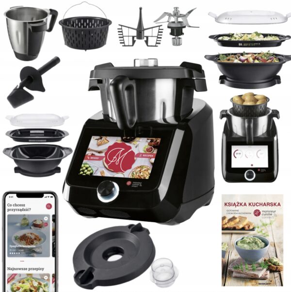 ROBOT KUCHENNY LIDLOMIX 2025 MONSIEUR CUISINE SMART CZARNY - obrazek 2